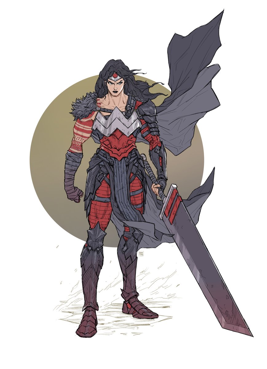 Refinement and cleanup of the Absolute Wonder Woman sketch.

#absolutewonderwoman, #absolutedc