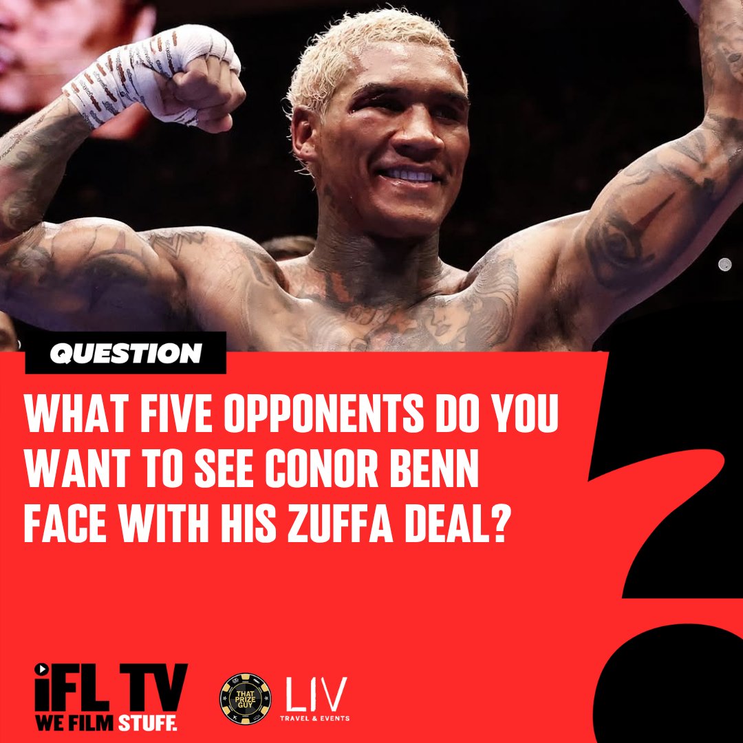 IFLTV's tweet image. With Conor Benn signing a new five-fight deal with Zuffa, what five opponents would you like to see him fight? 🤔

#ConorBenn | #ZuffaBoxing | #BoxingNews