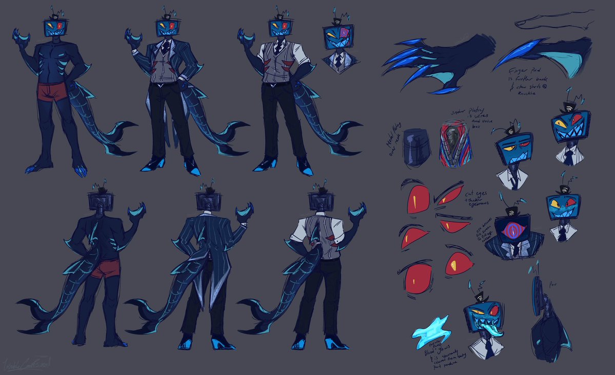 VConfusions's tweet image. Vox redesign for sillies #vox #hazbinhotel #redesign