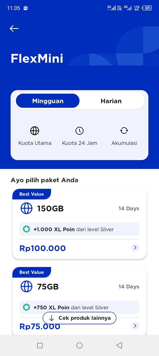 nath_lie14's tweet photo. @myXLCare nanya maya gada jawaban . Awal beli 75gb 50rb flexmini . Kalau next beli harga dibawah itu apakah akan terakumulasi/ hangus kak ? Utk FLEXMINI https://t.co/7tl8EpzUTS