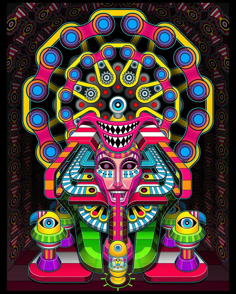 APsychedelics's tweet image. TOT by INCEDIGRIS 🤩😍 #trippy