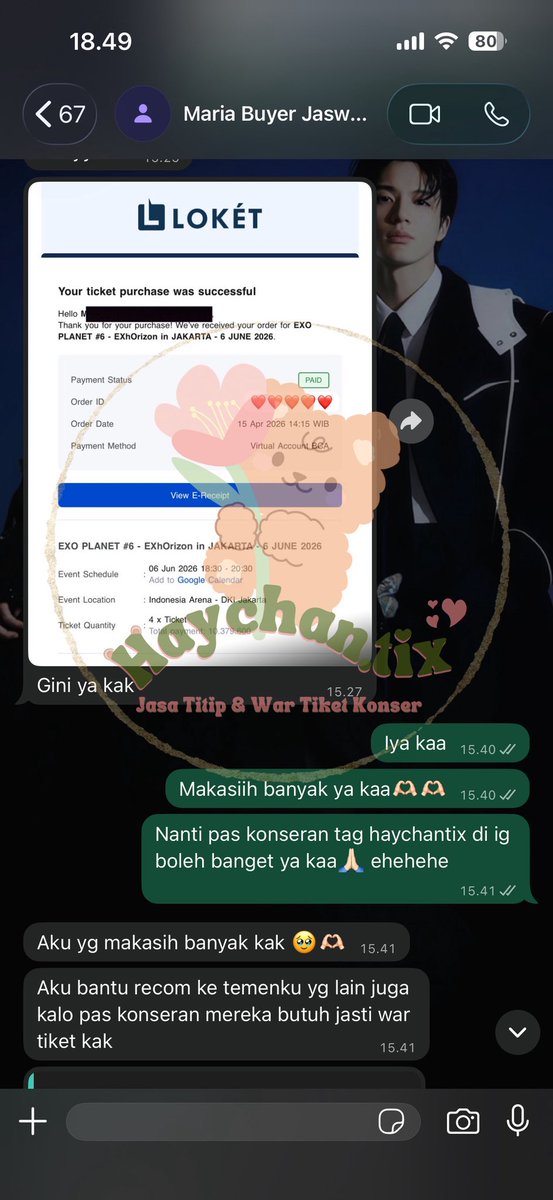 HAYCHANTIX | JASWAR JASTIP TIKET KONSER tweet media