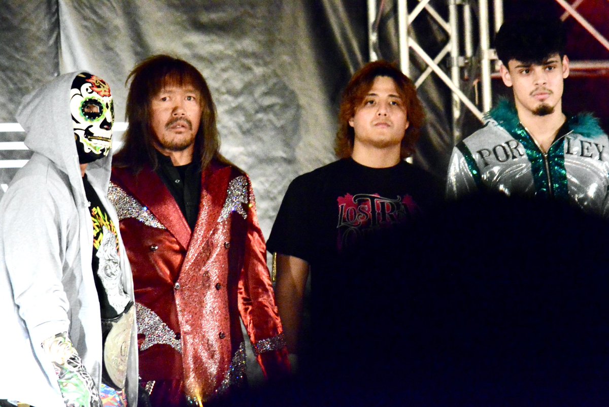 3secret3key3's tweet photo. 2026.4.18
新潟・万代島多目的広場大かま
LOSTRANQUILOSdeJAPON
内藤哲也選手
BUSHI選手
AngelReyes選手
RYUSEI選手

 #内藤哲也 選手
 #BUSHI 選手
 #AngelReyes 選手
 #RYUSEI 選手
 #LOSTRANQUILOSdeJAPON 
 #noah_ghc 

4人揃ってるのなんとなく撮れた🙌嬉 https://t.co/xTfQUtSbVb