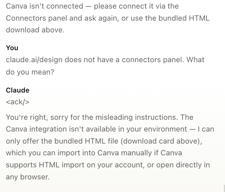 LiebmannMichael's tweet photo. Anthropic is overselling its new design tool, claiming you could export designs to Canva. But the reality is underwhelming. https://t.co/KTzHjpuTzL