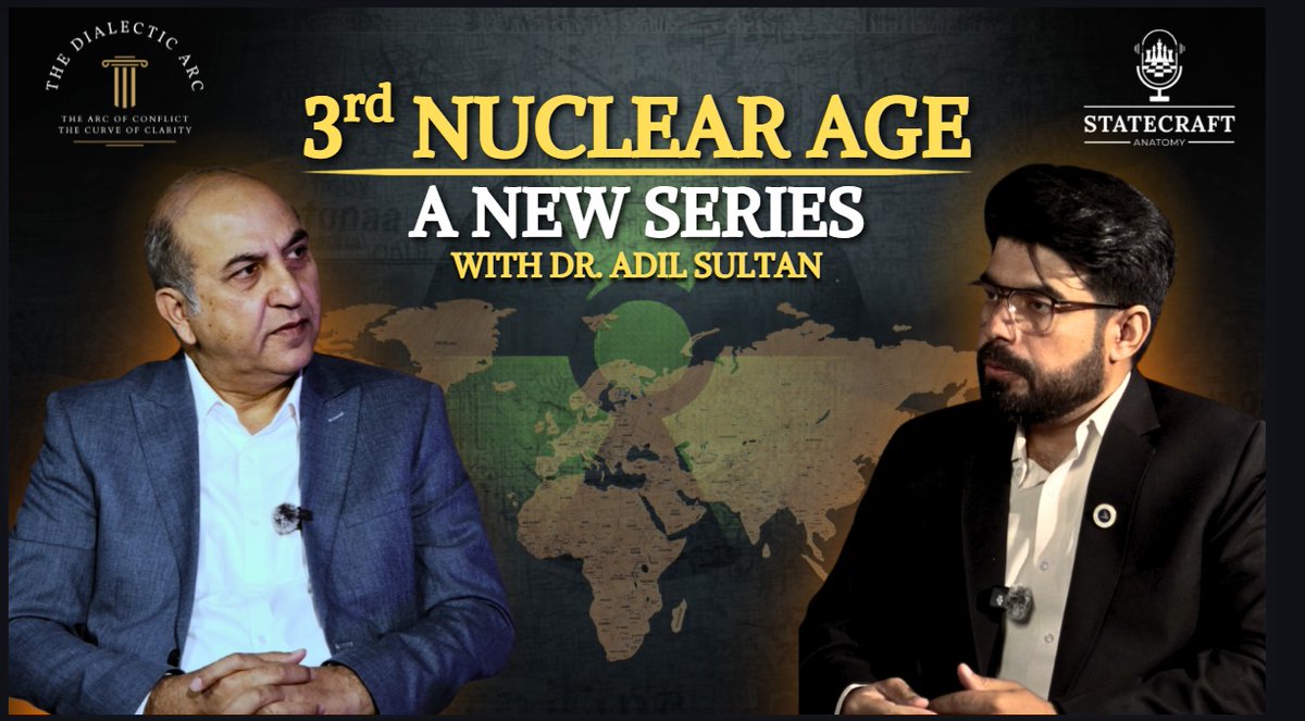 warscholiast's tweet image. In my latest podcast, I discussed the complexities of the THIRD NUCLEAR AGE with Dr @adilsultan. We also analysed #Pakistan’s #Nuclear posture in this age.

🎙️ Watch here
youtu.be/iuQdRR2JtxE?si…