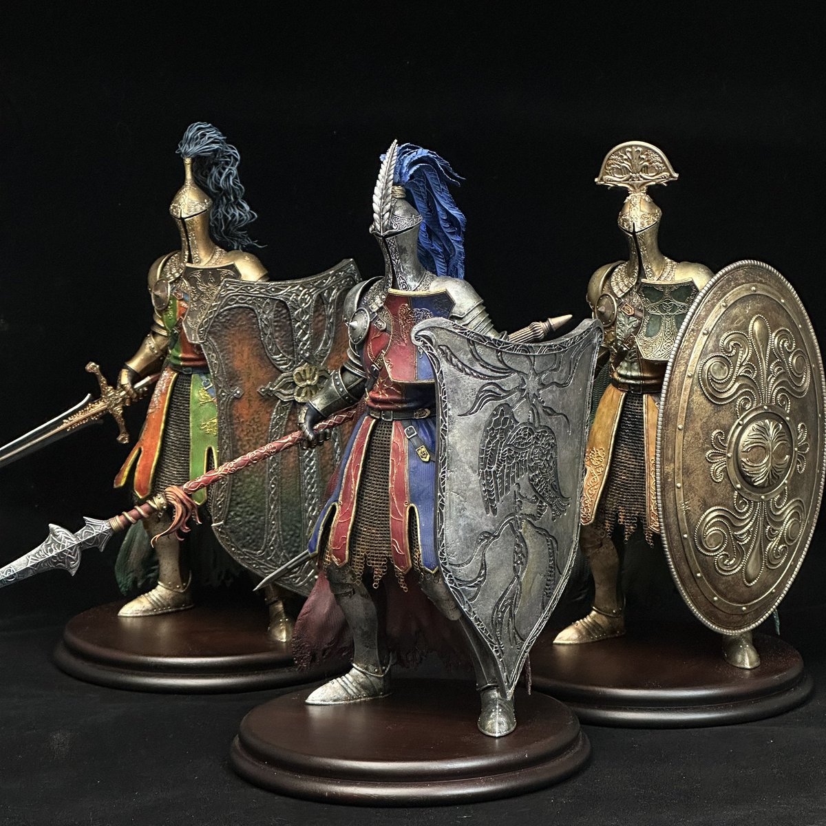 ゴドリック騎士、カッコウ騎士、ローデイル騎士 完成～赤獅子騎士 来月は追いつく <a href="/harigilly/">ハリギリ/針桐双一</a> 
#ELDENRING #WF2025S