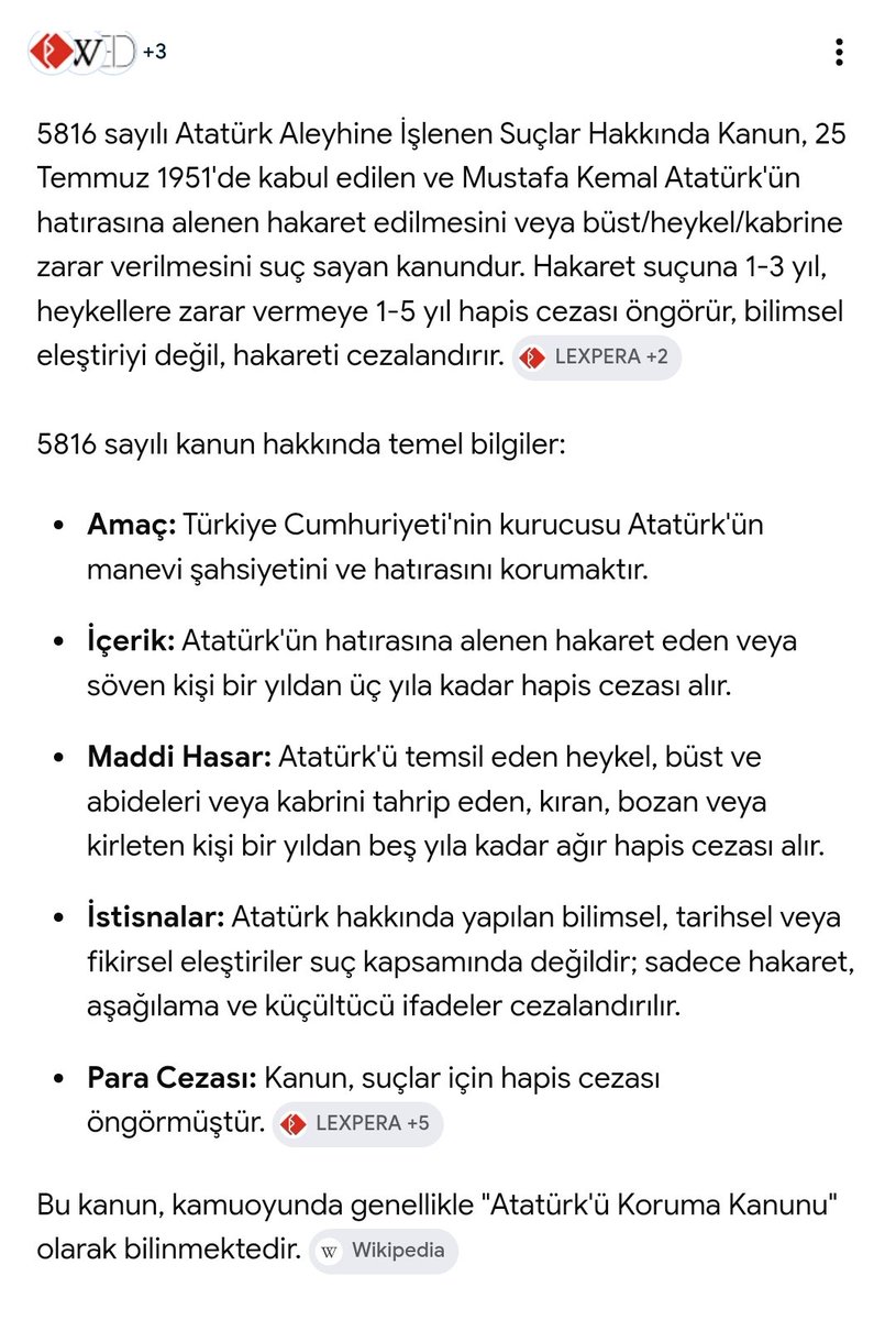 bal_muge_'s tweet photo. @AhmetBuday40761 @ProfDemirtas Bak kanun bu. Atatürk hakkındaki gerçekleri gizle diye bir madde yok. Yaşıyorsa söyle açıklasın. Atatürk e gerçek olmayan şeylerle 💩 atmak için 5816 ya sığınmasın. Siz de cahil cahil kanunun içeriğini bilmeden alet olmayın bu vatan hainlerine.... https://t.co/x03VFBlqN4