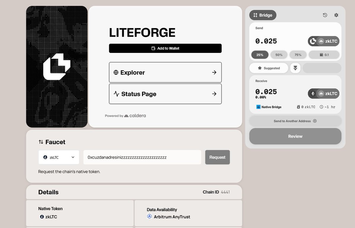 Cryptoxbharat's tweet photo. 🚨 LitecoinVM (LitVM) Testnet LIVE — Free Airdrop Farming! 🪂

@LitecoinVM is bringing EVM smart contracts to Litecoin ⚡
Early users could be rewarded BIG 👀

💰 Cost: FREE
🏦 Backed by: Litecoin Ecosystem

---

🧵 Step-by-Step Guide:

1️⃣ Start Here 👉 https://t.co/XeL8fjfGHx
• Connect MetaMask
• Add LitVM network
• Claim zkLTC (gas)

2️⃣ Faucet 👉 https://t.co/t24EicMphO
• Paste wallet → Claim zkLTC

3️⃣ Bridge 👉 https://t.co/t24EicMphO
• Settings → Connect wallet
• Bridge small amount → Sepolia
• Repeat 🔁

4️⃣ Deploy Token 👉 https://t.co/sX62xvdWH7
• Connect wallet
• Create & deploy token

5️⃣ Predictions 👉 https://t.co/5Qg4pUs2BM
• Create profile
• Claim faucet (USDC + zkLTC)
• Make predictions

6️⃣ Memecoin 👉 https://t.co/pQ4xjSYUFN
• Create your memecoin

7️⃣ DeFi 👉 https://t.co/FGjF3JaID6
• Get WzkLTC
• Deposit & Supply tokens

---

⚡ Pro Tips:
• Use all dApps
• Repeat actions daily/weekly
• Stay consistent = Higher chances

---

📌 Docs: https://t.co/W4h6OpEtO5

Early users always win 🚀

📢 More alpha: https://t.co/dwDKbJ1ecm
