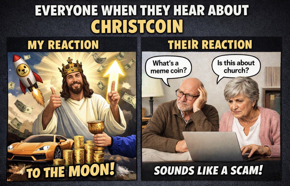 CTwantrue's tweet image. How do you all feel about CHRISTCOIN right now? 👀 

We’ve been building, growing, and getting closer every day…

Drop your thoughts below 👇
#ChristCoin #Crypto #Memecoin #Altcoins #CryptoCommunity #Web3 #Bullish #CryptoTrending #Moonshot #DiamondHands #CryptoFam #Airdrop