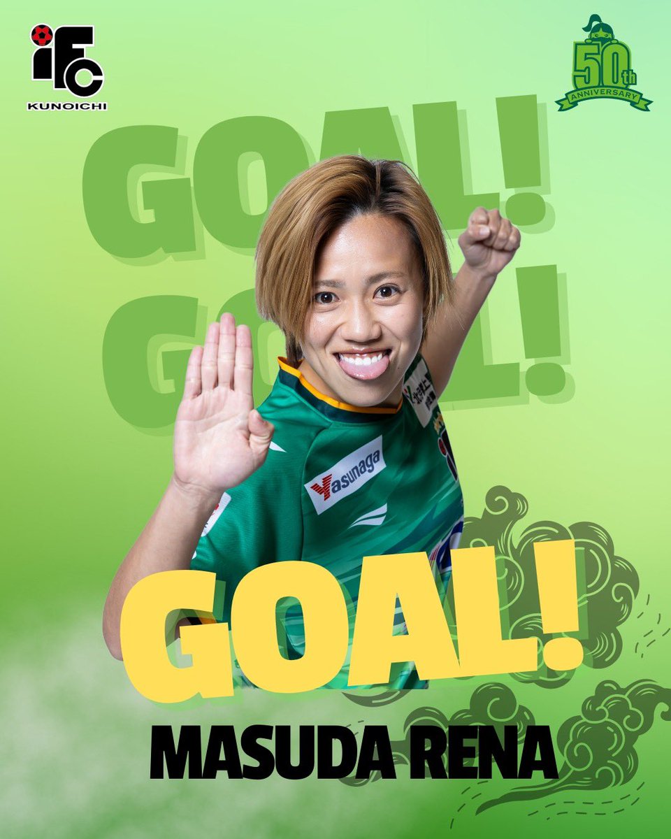iga_kunoichi's tweet photo. 2026プレナスなでしこリーグ1部 第6節
4月19日（日）13:00K.O
🆚ニッパツ横浜FCシーガルズ
 #上野運動公園競技場 

⚽️GOOOOOAL❗️

前半 31分
得点者、増田玲那

【伊賀FC】  1 - 0 【ニッパツ 】

YouTube配信はこちら↓
https://t.co/sbohx9qKZL

#伊賀FCくノ一三重
#忍魂女忍 https://t.co/UXs4hZlpsp