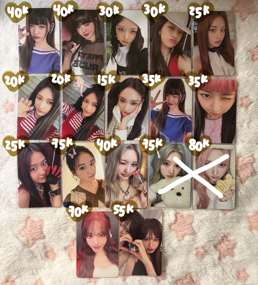 hwauroars's tweet photo. wts update ive + beberapa pc baru! 🍥 https://t.co/5vHJkktHKs