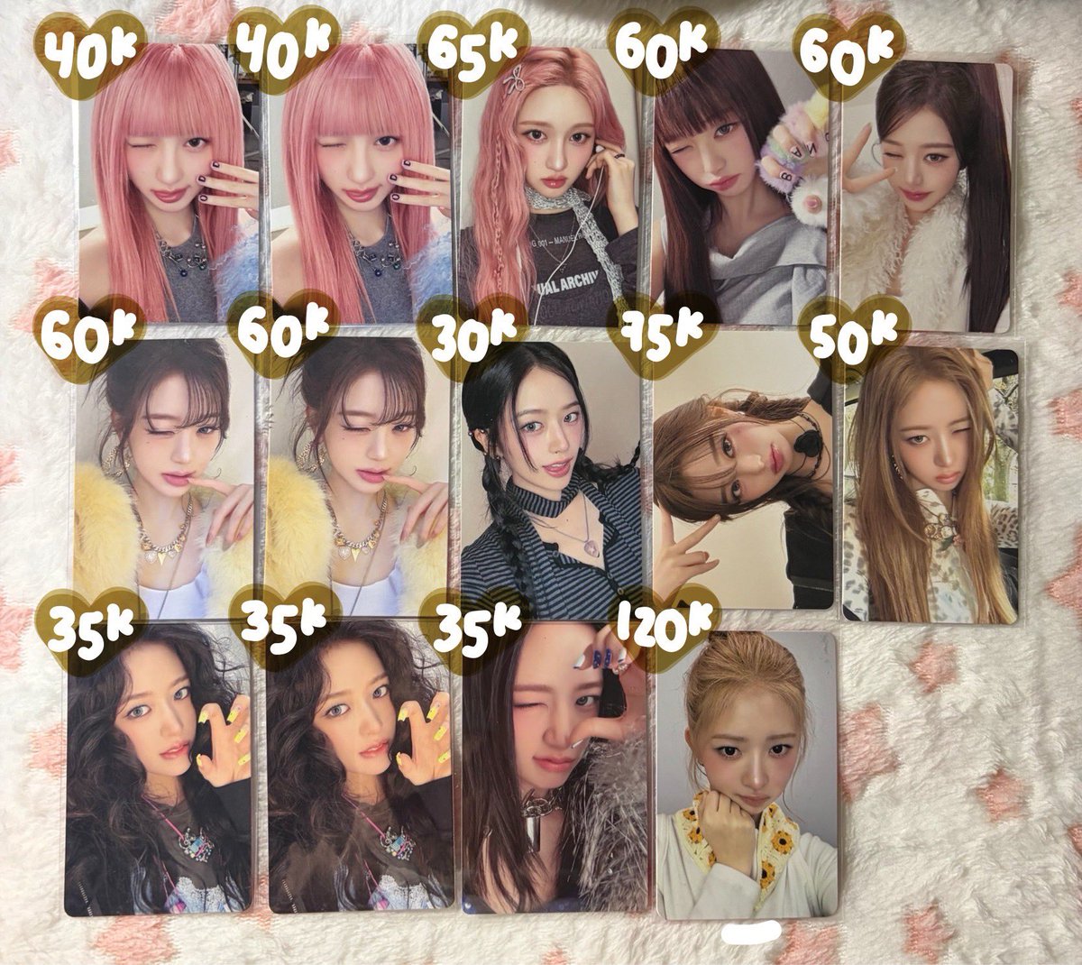 hwauroars's tweet photo. wts update ive + beberapa pc baru! 🍥 https://t.co/5vHJkktHKs