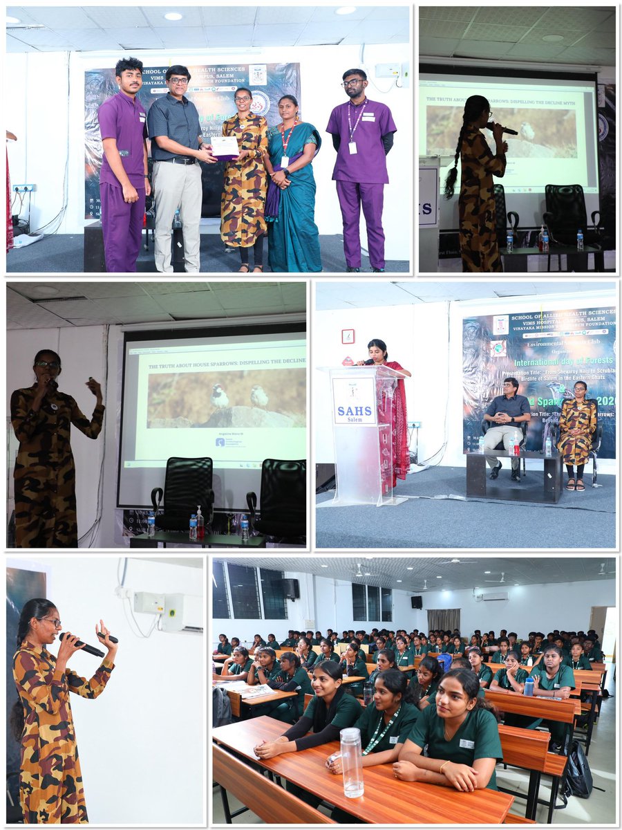 sahsvmrfsalem's tweet image. We are delighted to share the successful completion of our awareness program in celebration of International Day of Forests and World Sparrow Day 2026.

#AwarenessMatters #InternationalDayOfForest #WorldSparrowDay #birdwatching #biodiversity #motivational