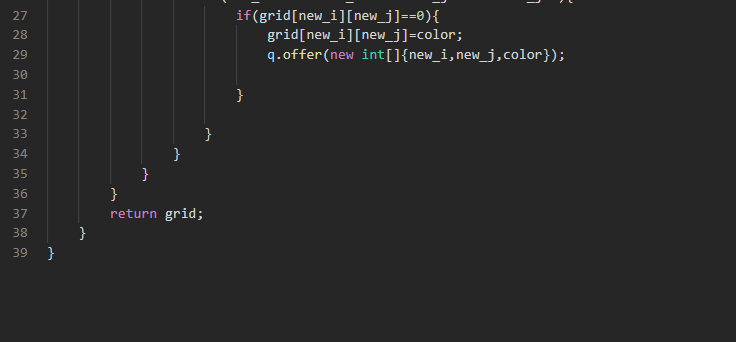 Jimmy8812840801's tweet image. #LeetCode #WeeklyContest 498 Q3(3905)(GRAPH)
Approach-&amp;gt;Multi-source BFS (Sorted by Color Priority)
TC-&amp;gt;O(n × m + k log k)
SC-&amp;gt;O(n × m)