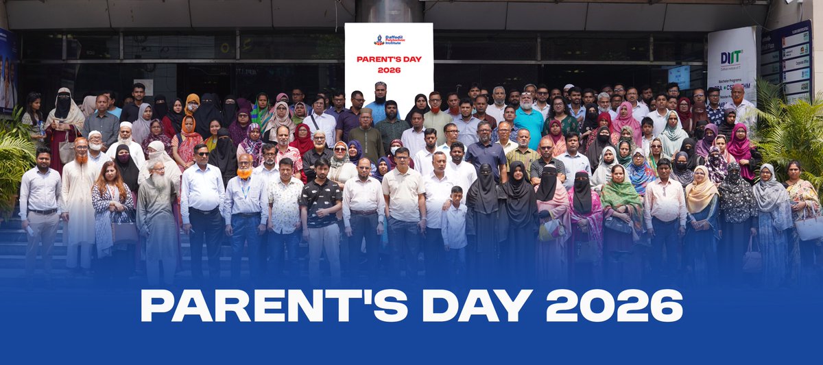 daffodilpoly's tweet image. 📌শিক্ষার্থীদের সার্বিক উন্নয়ন নিশ্চিত করতে অভিভাবক ও প্রতিষ্ঠানের সম্মিলিত অংশগ্রহণ অত্যন্ত জরুরি।

এরই ধারাবাহিকতায় ড্যাফোডিল পলিটেকনিকে আয়োজিত হলো 'Parents Day 2026'. 

#Daffodilpolytechnic #DiplomaEngineering #ParentsDay2026