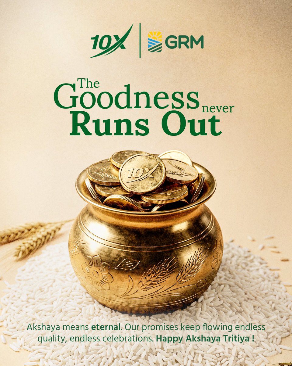 Wishing you prosperity, abundance, and enduring success this Akshaya Tritiya.
The promise of Akshaya inspires us to deliver quality that never diminishes.
- GRM Family ✨
#AkshayaTritiya #GRM #EnduringGoodness