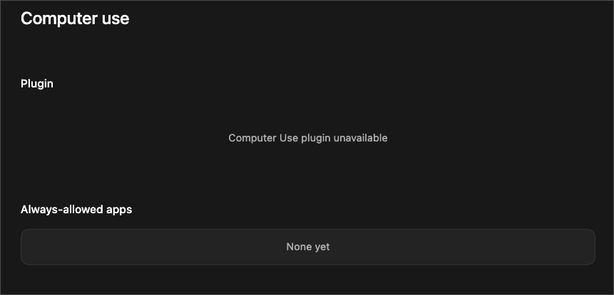 Hey <a href="/thsottiaux/">Tibo</a> 
when can users in 🇩🇪 get access to computer use?
