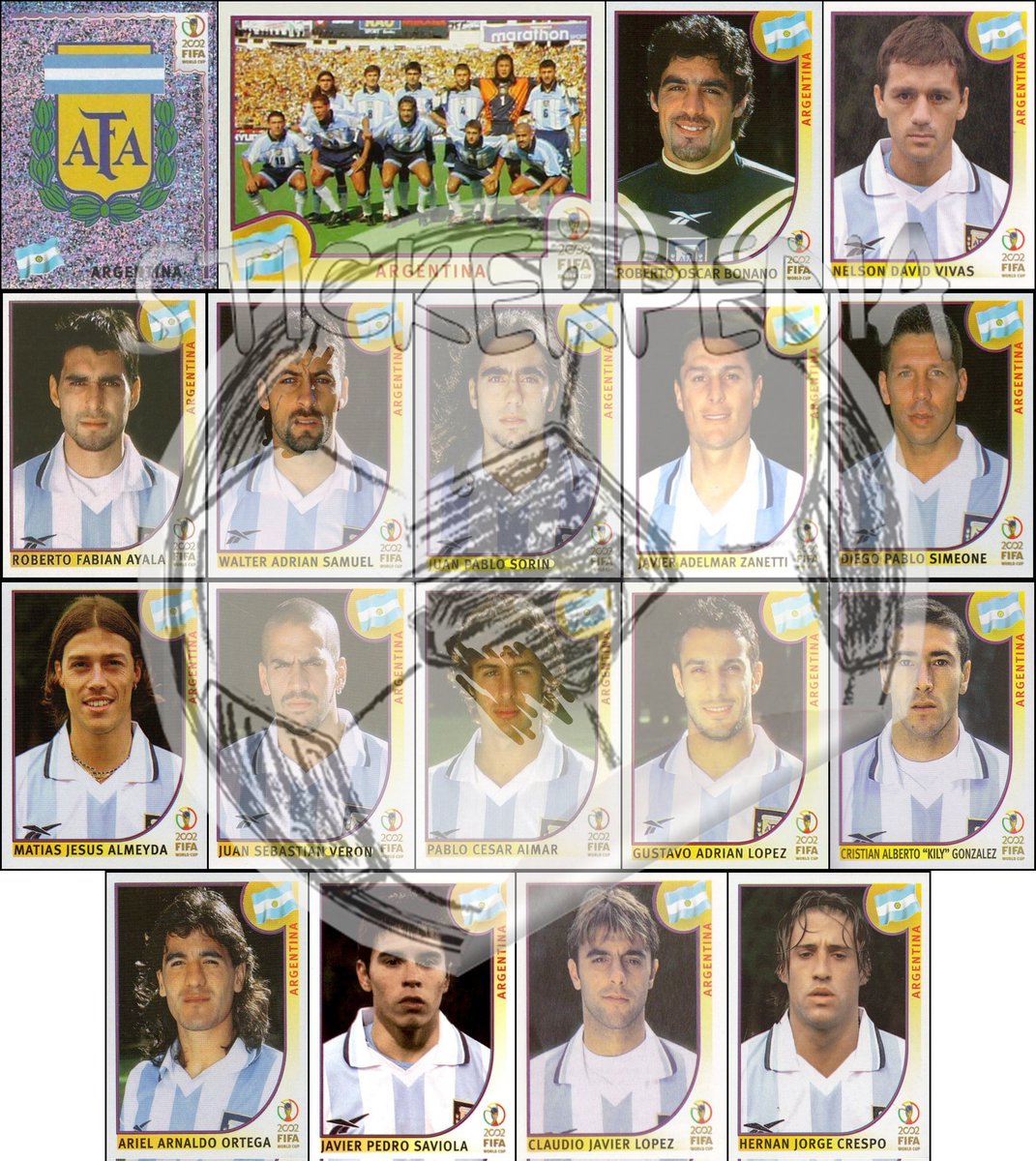 Stickerpedia1's tweet image. Argentina WC 2002 #panini