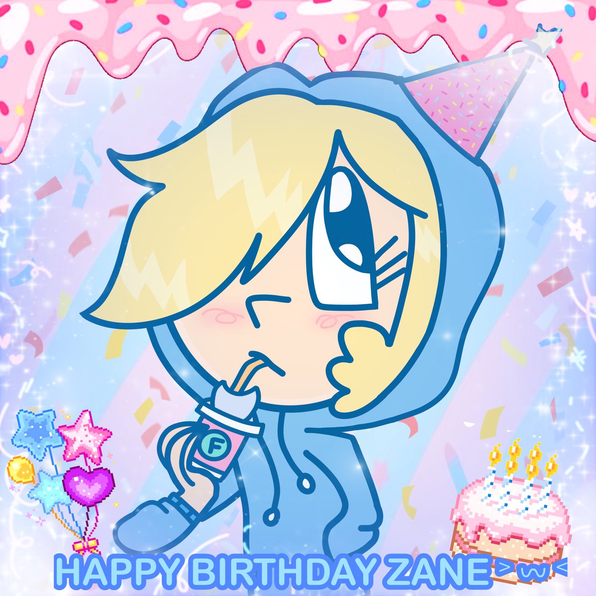 HAPPY BIRTHDAY ZANE ˃ 𖥦 ˂ #TheCasagrandes #theloudhouse #loudhousenikki #ibispaintx #art <a href="/zaneagainlol/">zanefromnowhere</a>