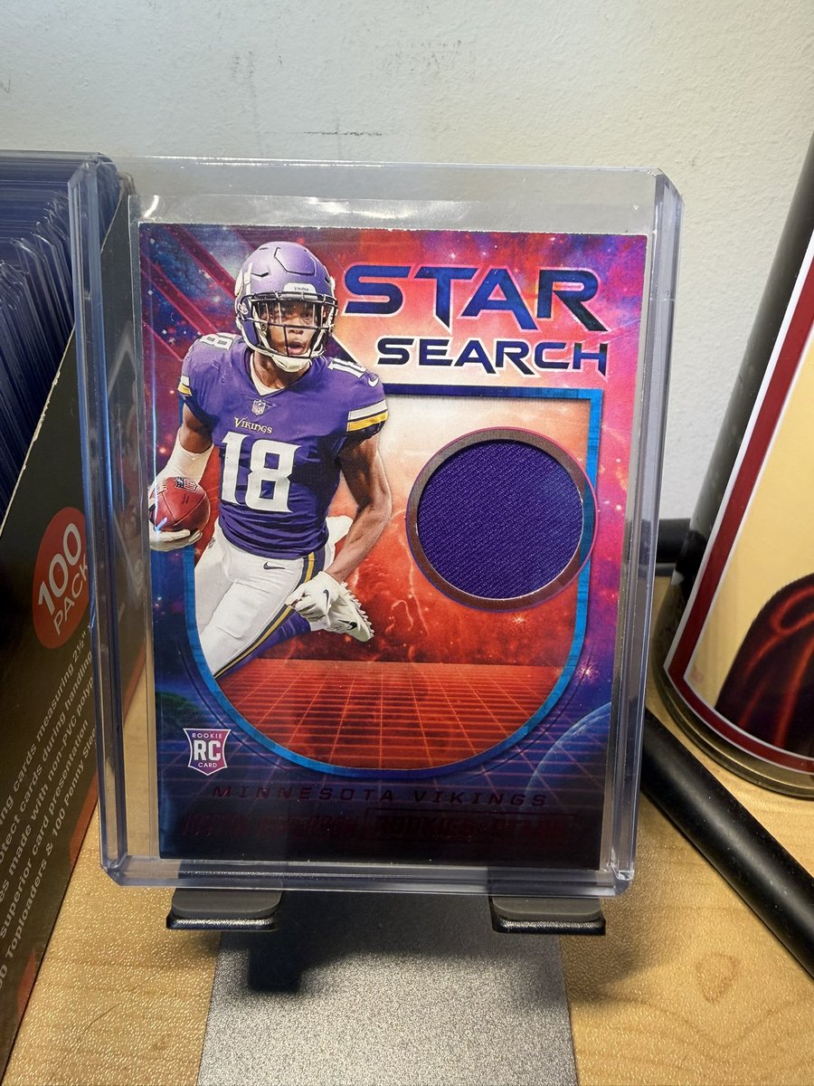 BasedCardGuy's tweet image. Check out 2020 Panini Rookies &amp;amp; Stars - Star Search Relics #SS-JUJ Justin Jefferson Jersey ebay.us/m/4Yr4by #eBay via @eBay #TBBReposts #CardsForSale #TBBCrew #Jettas #NFL