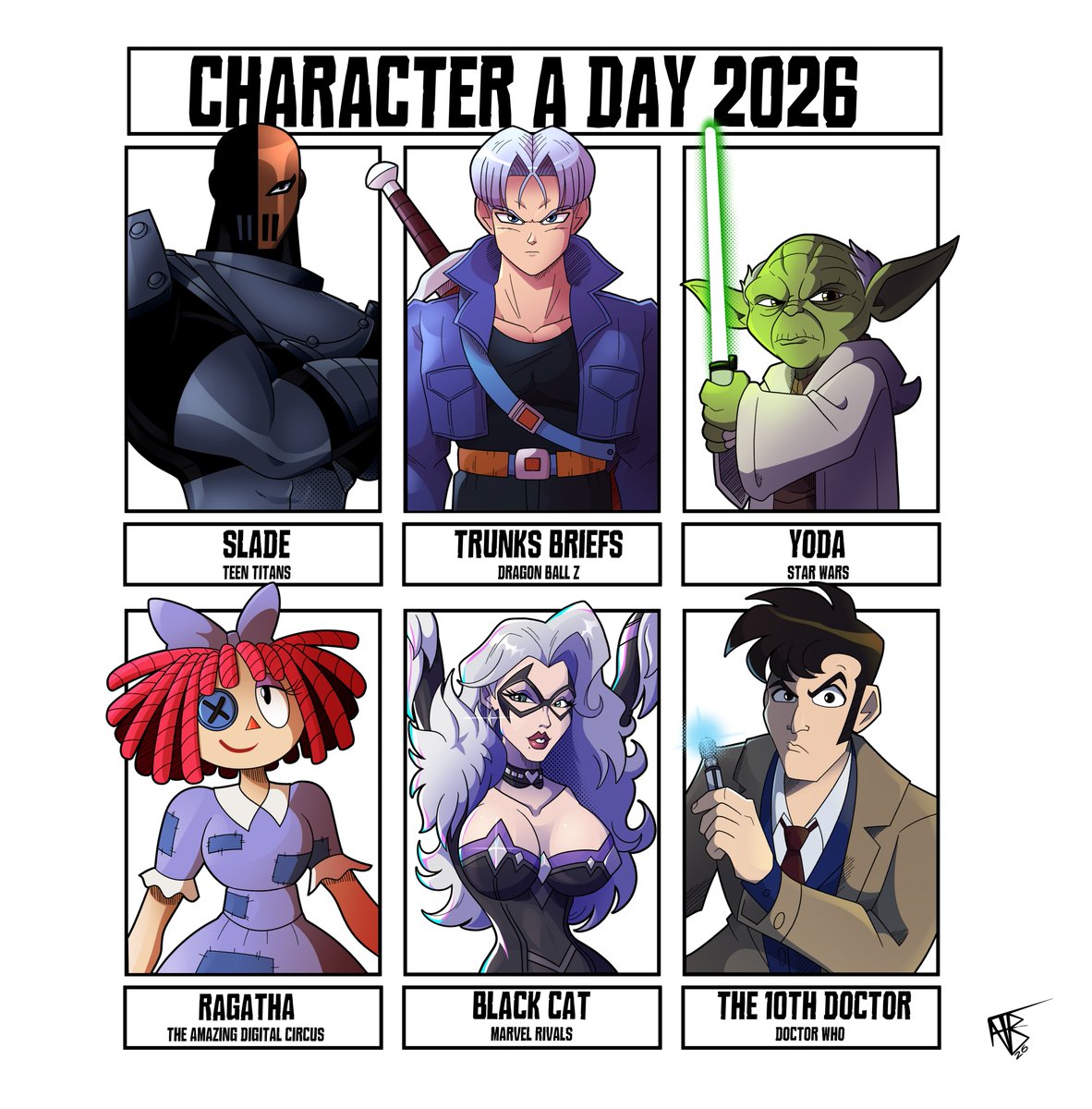 AustinTBArt1's tweet image. One Character per Day 2026 Day 108 - The 10th Doctor from Doctor Who
#art #onecharacterperday #doctorwho #tenthdoctor