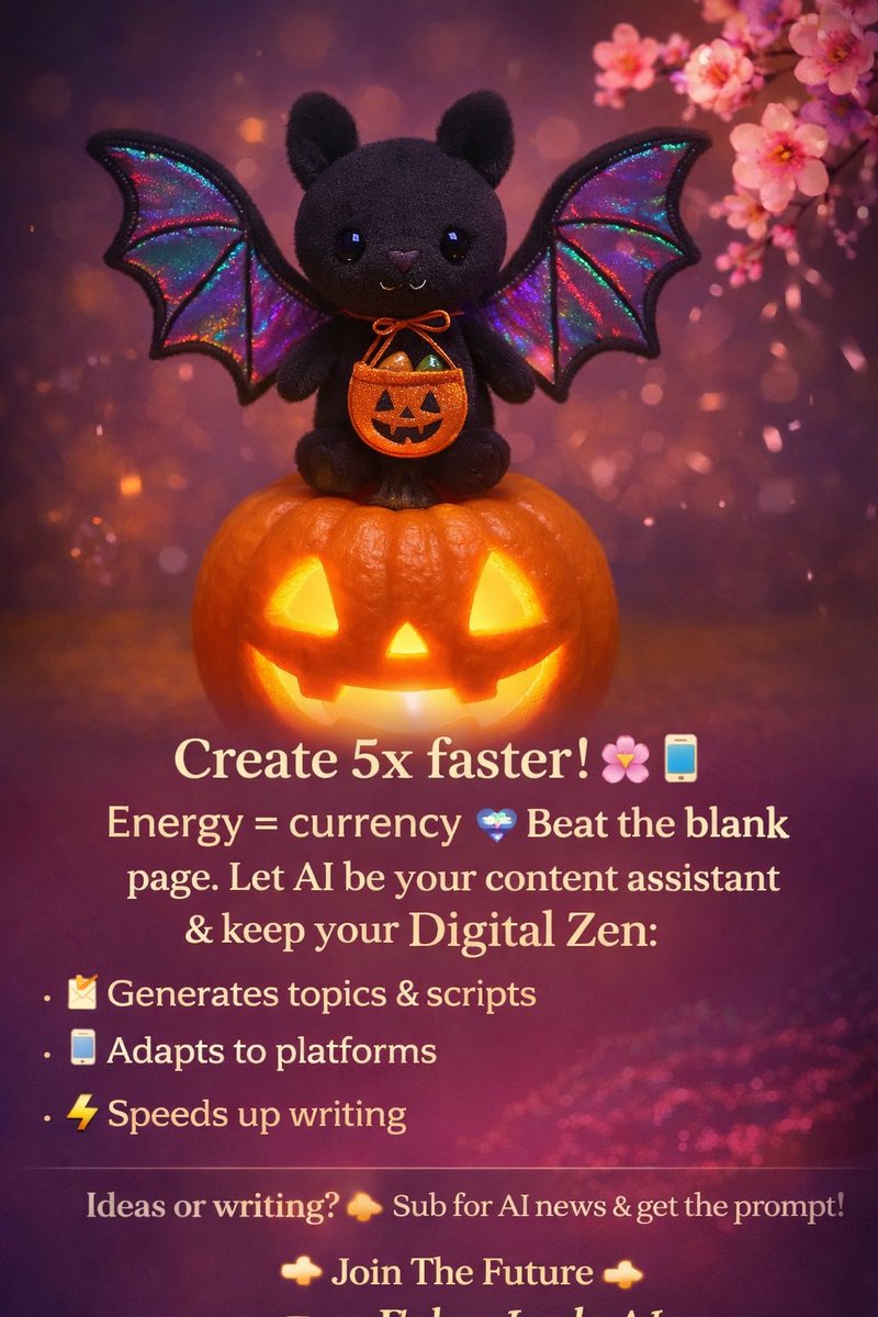 CyberLadyAI's tweet image. Create 5x faster! 🌸📱 

Energy = currency 💎
 
Beat the blank page. 

Let AI be your content assistant &amp;amp; keep your Digital Zen: 📝 Generates topics &amp;amp; scripts 
📱 Adapts to platforms 
⚡ Speeds up writing

👇 Join The Future 👇

#CyberLadyAI #ContentCreator #Tokyo #London