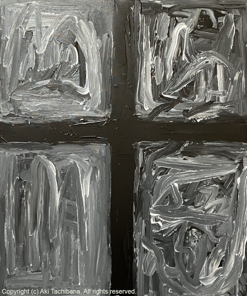 aki_tachibna777's tweet image. Black identity #130/F20(727×606mm)/2026/acrylic on canvas #painter #drawing #paint　#painting #art #contemporaryart #artgallery #abstractartist #abstractphotography #画家　#現代アート #抽象画 #絵画　#黒の絵 #モノクロアート #黒の表現
#橘秋 #黒の作家 #黒の絵画作品