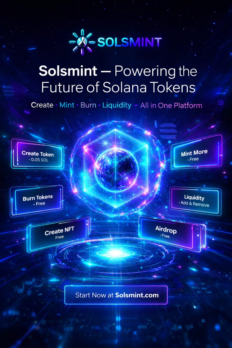 SubhanMali70906's tweet image. Launch your crypto project efficiently
Only 0.05 SOL
Free mint, burn, NFT and airdrop
Liquidity goes to Raydium with no platform fee
solsmint.com
#CryptoBusiness #Blockchain #Web3Tools