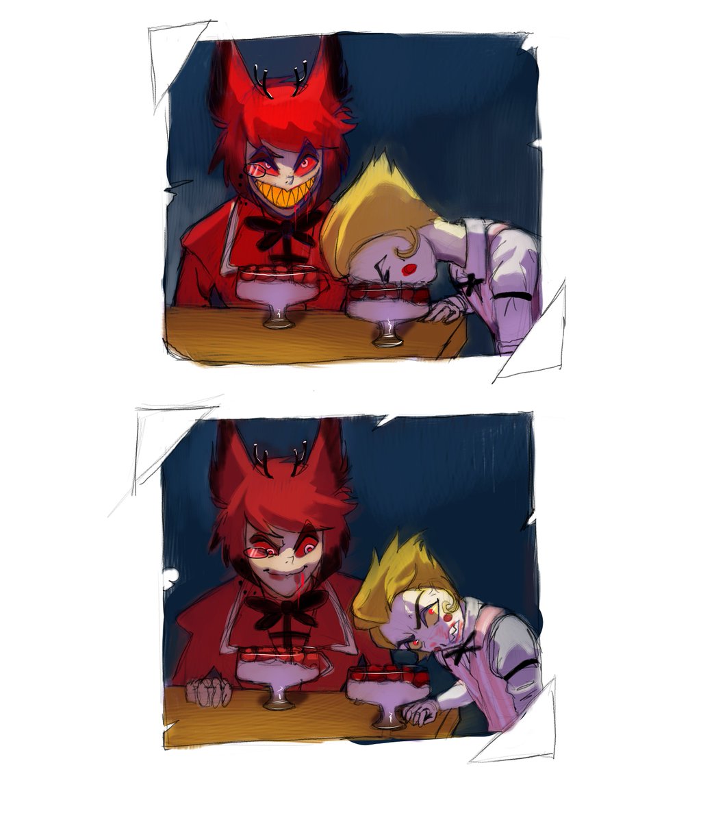 Madina11380448's tweet image. My favorite couples are those that include Alastor.
#fanart #hazbinhotel #alastor