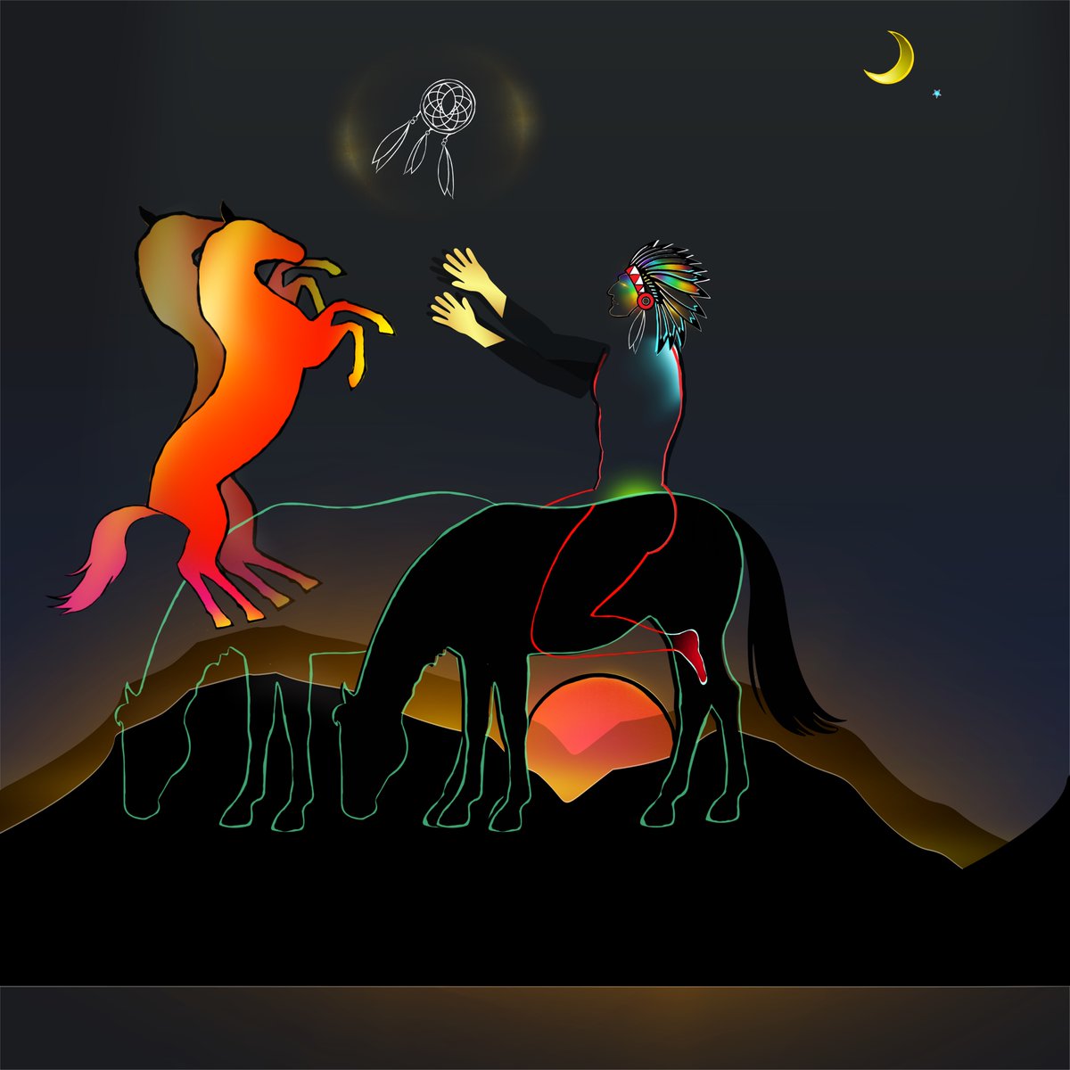 Radicalart777's tweet image. "Dream Weaver" #bitcoinart #bitcoin