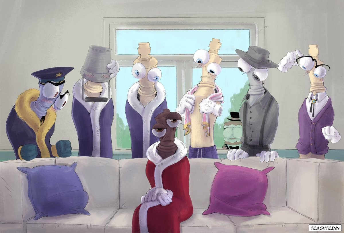 Queenie and her harem #TADC #TheAmazingDigitalCircus