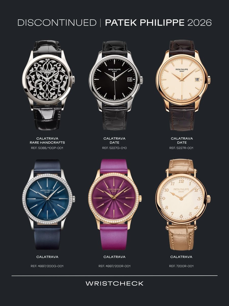 patekphilippe__'s tweet photo. Patek Philippe discontinued references https://t.co/mt5Vxc4VZW