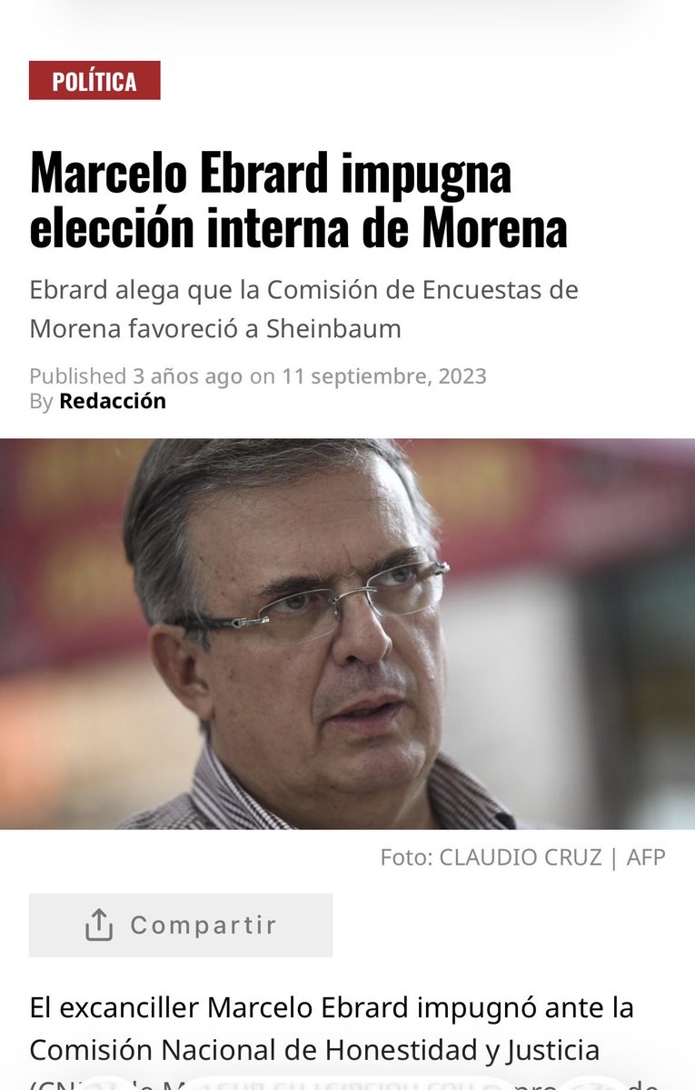 🔴 Ahora resulta que a los defensores de la 4T ya se olvidaron de cuando ⁦<a href="/m_ebrard/">Marcelo Ebrard C.</a>⁩ impugno la elección interna de Morena ! ⁦<a href="/MaluMicher/">Martha Lucía Mícher Camarena</a>⁩