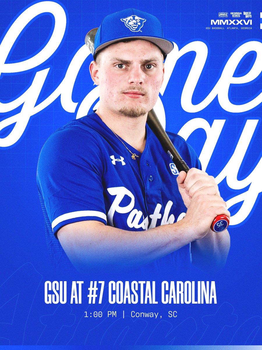 GSU_Base's tweet image. 𝙎𝙚𝙧𝙞𝙚𝙨 𝙁𝙞𝙣𝙖𝙡𝙚!

🆚: Coastal Carolina
⏰: 1:00 PM
📡: ESPN+
📍: Springs Brooks Stadium

#LightItBlue | #BLB