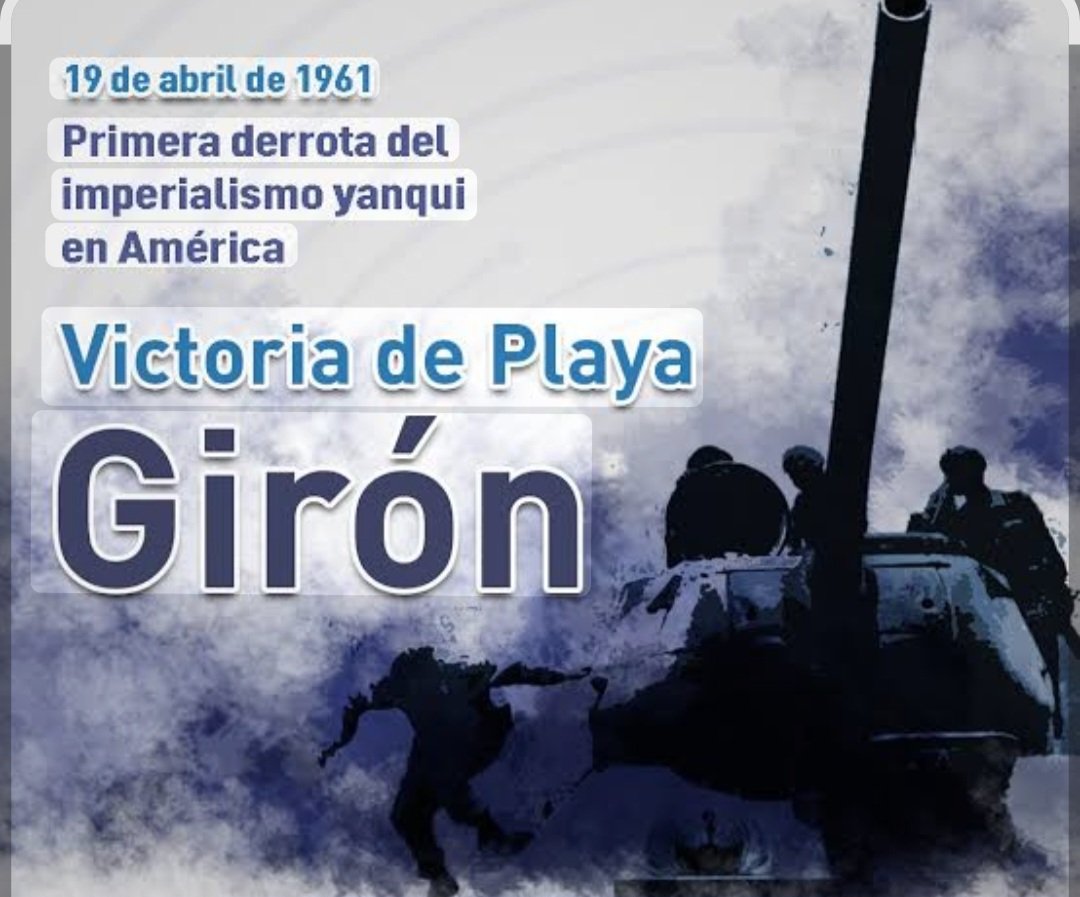 19 de abril es una fecha histórica clave en Cuba, marcada principalmente por la victoria en Playa Girón (Bahía de Cochinos) en 1961. #CubaViveEnSuHistoria 
#CubaEstáFirme