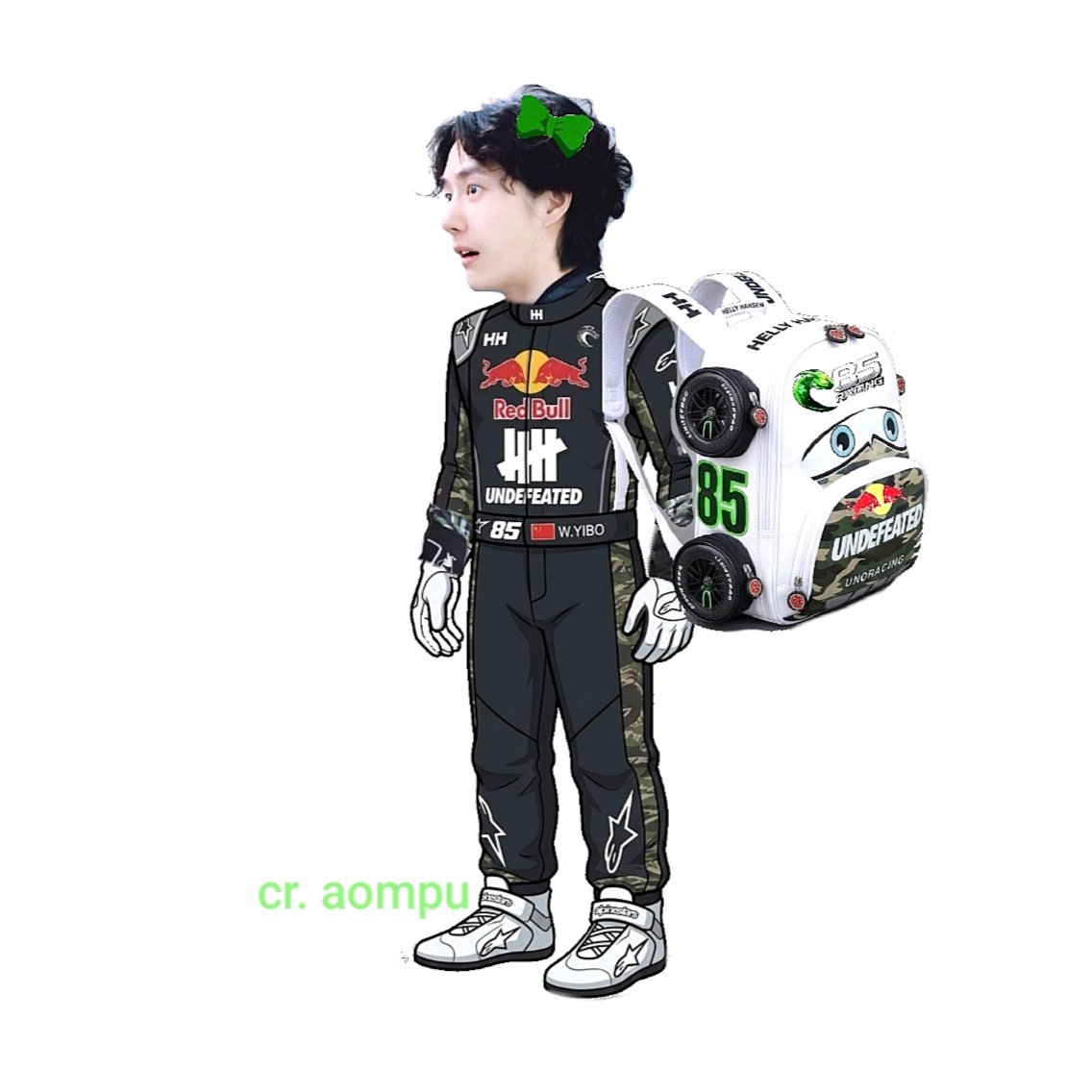 น้องพร้อมแล้วฮ้าบบ💚
#หวังอี้ป๋อ #WangYibo
#YIBO85 #85RACING