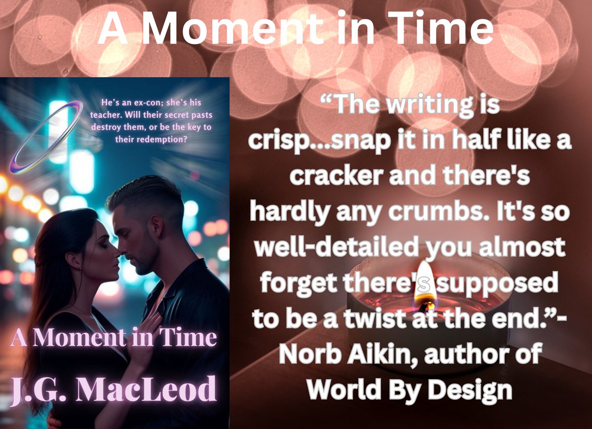 jgmacleodauthor's tweet image. "Lily and Chad may be two of my favorite flawed characters. They needed each other in more ways then just love. What a beautiful story that will have you so emotional at the end."
amazon.com/Moment-Time-Ro…

#DarkRomance #Fairytales #SundayVibes #weekend