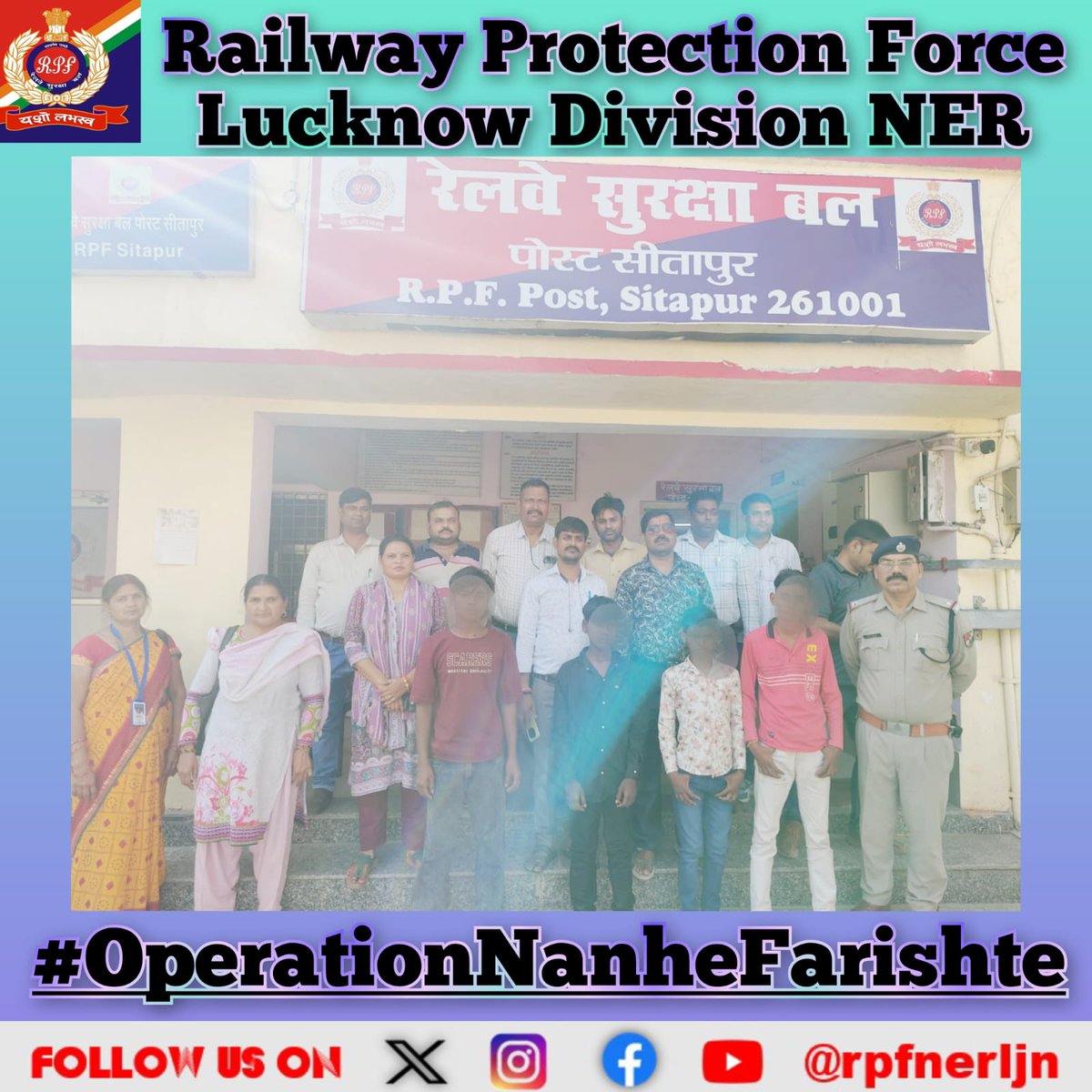 rpfnerljn's tweet image. 18.04.26: 04 minor boys (aged 11–15 yrs) found travelling alone in T/no. 15211 without guardians. Rescued by joint RPF STP &amp;amp;Childline team.All children safely handed over to Childline Sitapur.
#RPF #OperationNanheFarishte #ChildSafety #IndianRailways
@rpfner 
@drmljn 
@RPF_INDIA