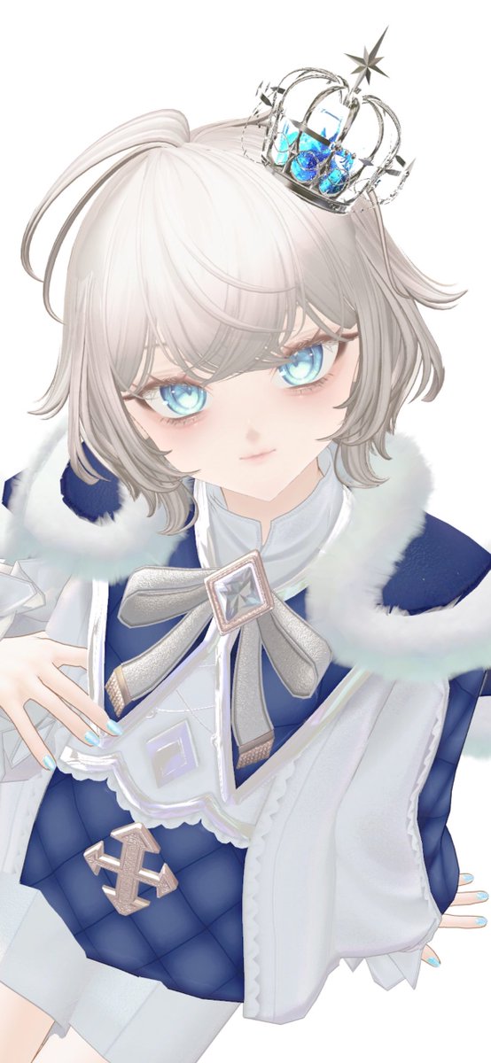 Lapin_vrc's tweet image. そして初めて買ったお洋服を改めて着せたりして遊んでる。
このお洋服も本当に可愛いからちゃんと撮影したかったんだよね〜🥹
1月👈　👉今日

#VRChat #VRC #Andrew3