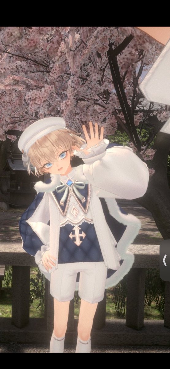 Lapin_vrc's tweet image. そして初めて買ったお洋服を改めて着せたりして遊んでる。
このお洋服も本当に可愛いからちゃんと撮影したかったんだよね〜🥹
1月👈　👉今日

#VRChat #VRC #Andrew3