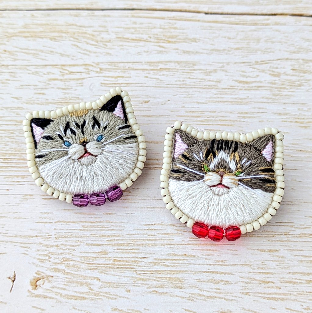 豆《ネコの刺繍 》 (@mame85023) / Posts / X
