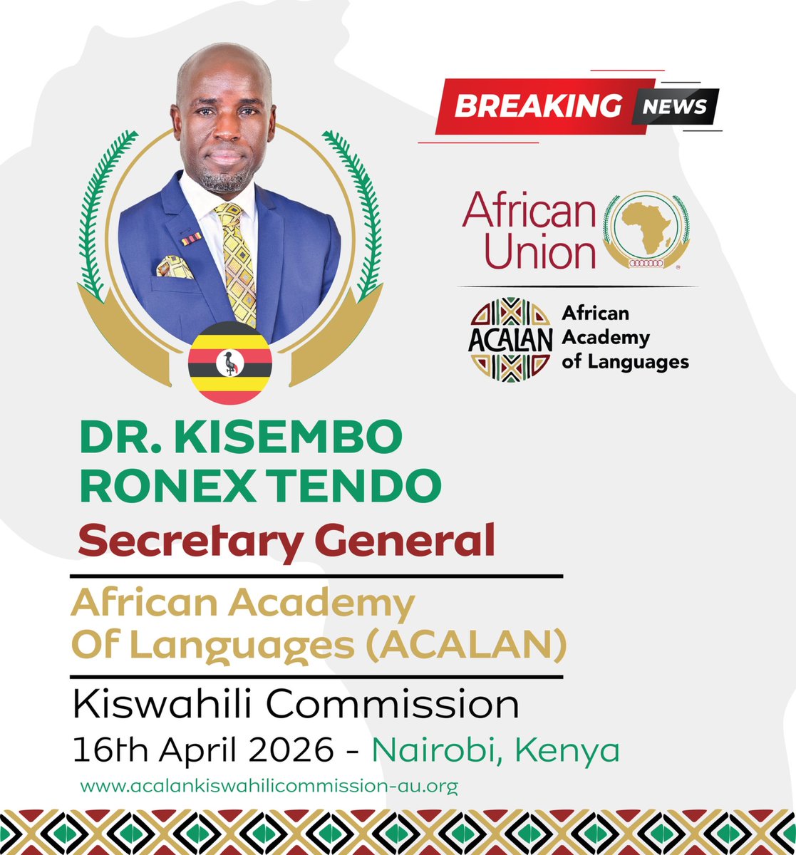 Hon. Dr. Kisembo Ronex Tendo tweet media