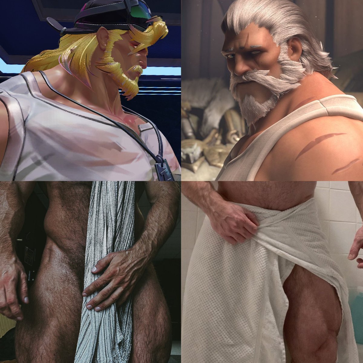 this is how thor and reinhardt look after a shower i can confirm