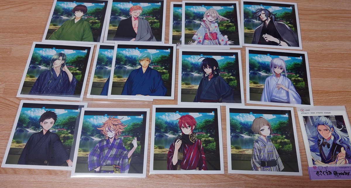 water_e's tweet photo. 【交換】刀剣乱舞 ましコレ 軽装
譲)
画像参照
求)
則宗 > 後家 小狐丸 鬼丸 > 髭切 膝丸 日向 蛍丸 加州 白山 山鳥毛 長義

優先順位高いものがある程度決まるまでは優先順位高いもの含む交換優先
日により土日大阪(主に天王寺)手渡し可 https://t.co/8vtPh4A4Us