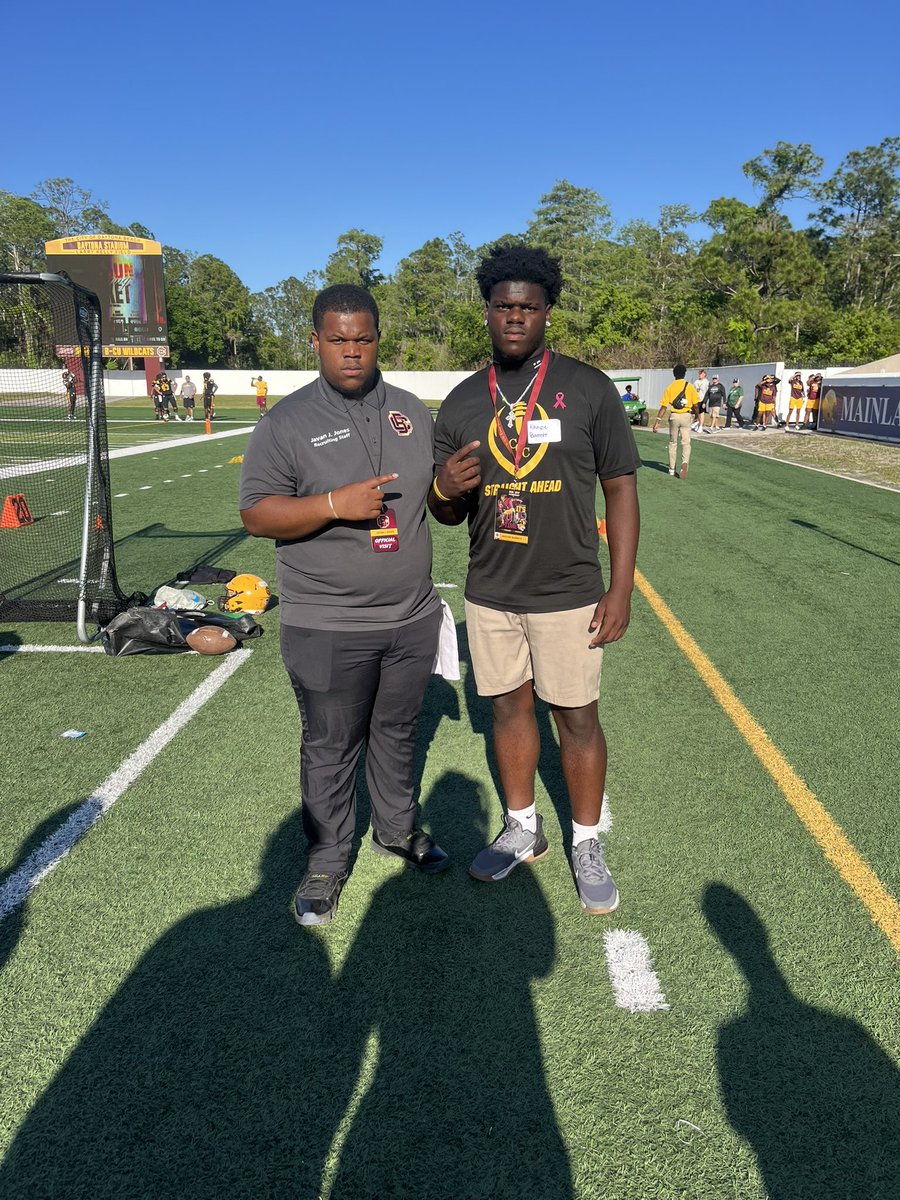 BarrettKhayse's tweet photo. I want thank @CoachWoodie @BCUGridiron for a great Junior Day experience on Friday. The atmosphere and culture at BCU is one of a kind! Look forward to visiting again in the near future! Go Wildcats! 🔴🟡 @BCUAthletics @CoachColey35
@coach_pimp @CCCMaraudersFB @CCCMarauders @coachjaydavis 
@DanKrauseCCC
@CoachCHarvey @KeithMilner85
@SuncoastPreps @PrepRedzoneFL
@CoachTimJr @von_so_trill
@CoachJZGraham @TheRundown102
@Cole_Thomas64 @CJBennett_08 @Rivals @On3Recruiting @KeithMilner85