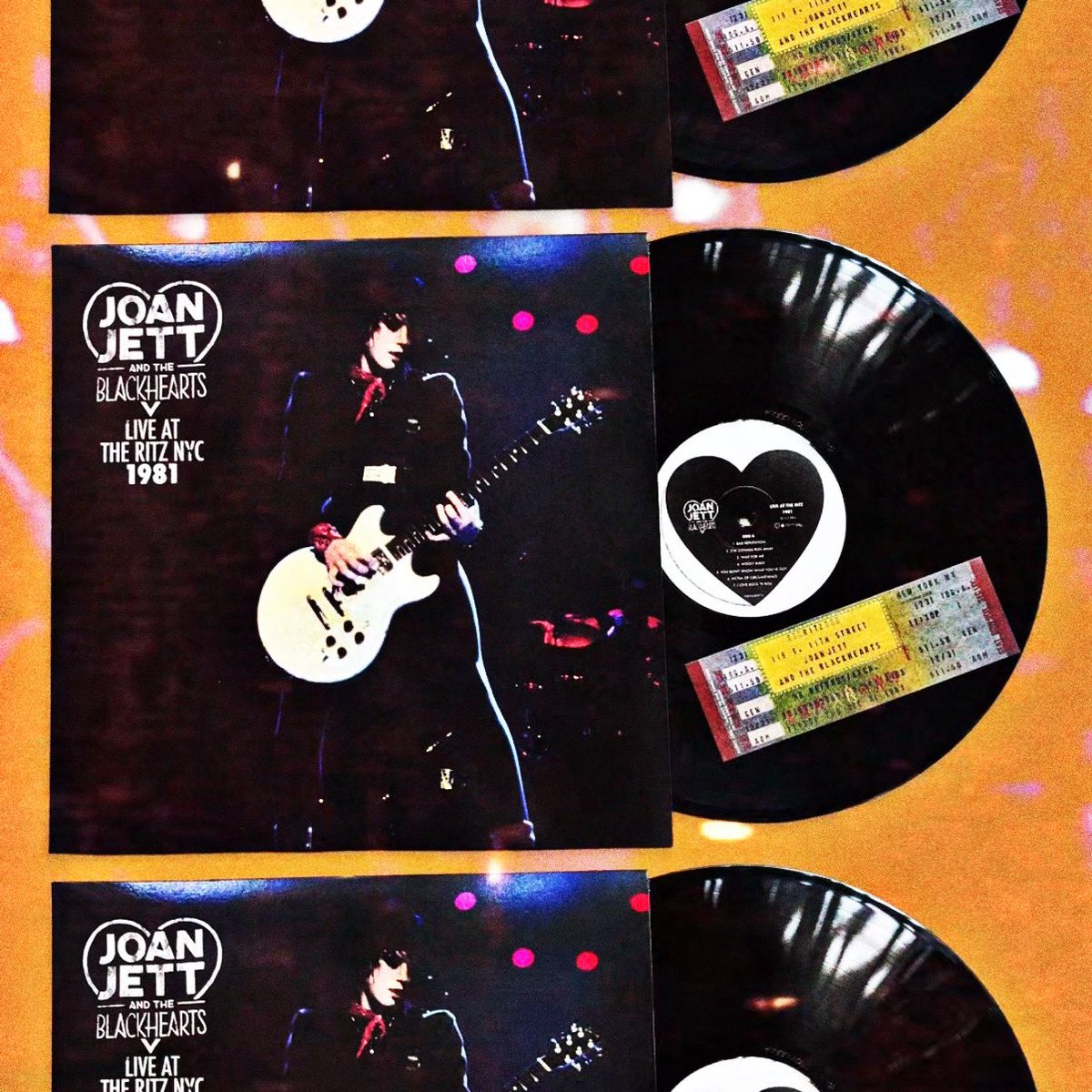 joanjett's tweet photo. Who got out there for @recordstoreday and picked up 'Live At The Ritz NYC 1981' complete with commemorative concert ticket?! #RecordStoreDay2026 https://t.co/ux4psfbyvk
