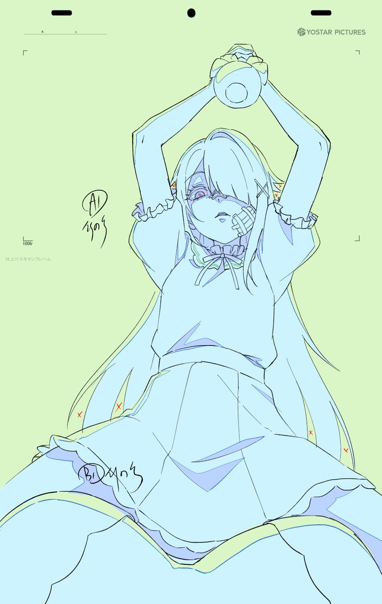 JLLLKai's tweet photo. 『NEEDY GIRL OVERDOSE』　 
第3話の総作画監督を担当しております
よろしくお願い致します！

第3話 『INTERNET OVERDOSE』総作監修正part④です。
中学生時代のあめちゃんを描きました🥹

(掲載許可済み)　#ニディガ https://t.co/SlMBJqCCNR