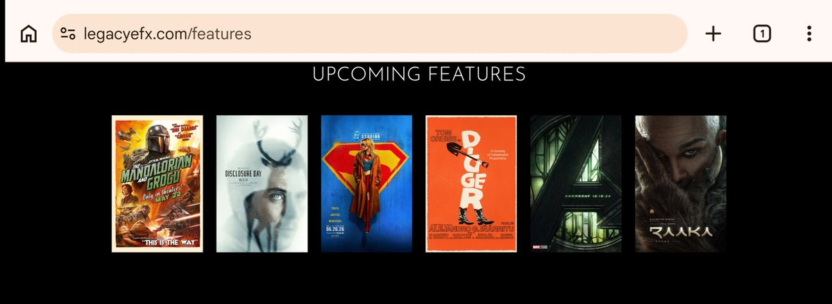 Legacy Effects have listed #RAAKA as their Upcoming projects along side Hollywood Biggies on their  website.

Legacy Effects is a Visual effects studio known for creature design, prosthetic makeup, animatronics, and specialty suits.

#Alluarjun #AA22 #राका