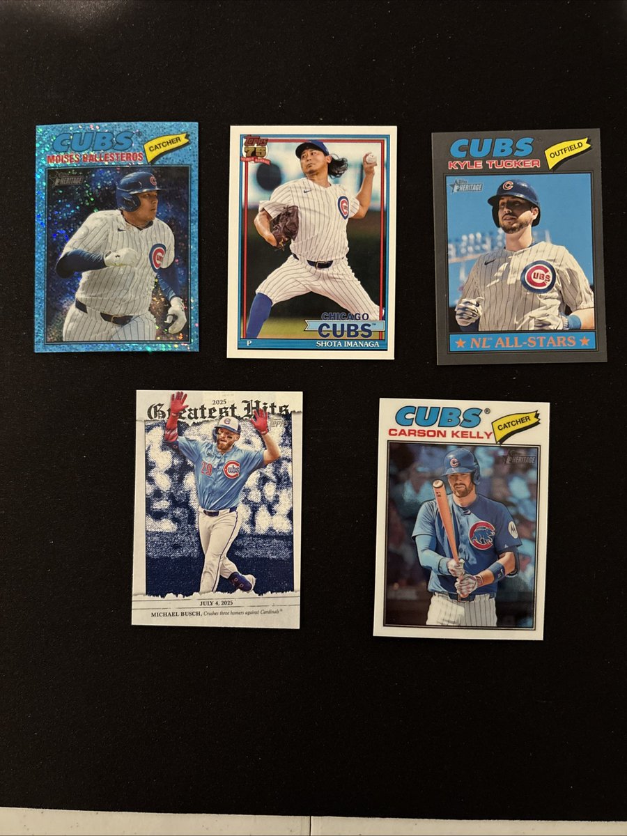 Lotski_Cards's tweet image. Check out 2026 Topps Chicago Cubs Team Lot Of 5 Cards ebay.us/m/JEsUmw #eBay via @eBay #sportscards #chicagocubs #topps