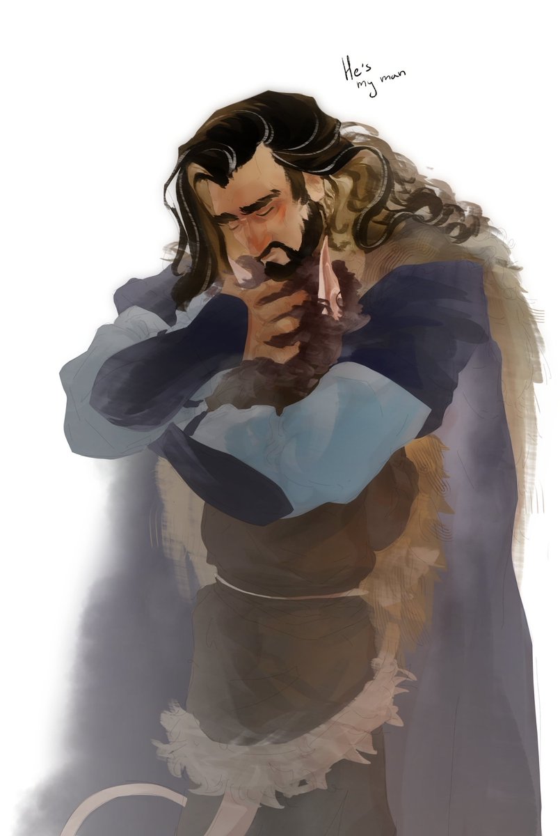 Fuwaboruu's tweet photo. It's incredibly scary to post on this social media: (
And maybe Bilbo's hair turned too dark 
#thorinoakenshield #bagginshield #bilbobeggins https://t.co/3mgafa66zv